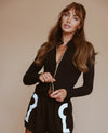 Mock Neck Zip-Up Jacket - Black
