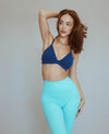 Triangle Bra - Navy Peony