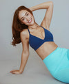 Triangle Bra - Navy Peony