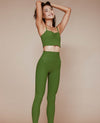 High Rise NFS Ribbed Legging - Garden Green