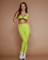 High Rise NFS Ribbed Legging - Lime Green