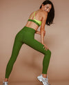 High Rise NFS Ribbed Legging - Garden Green