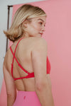 Little Cross Back Bra - Watermelon