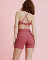 High Rise NFS Ribbed Biker Short - Rosy Mauve