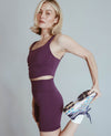 High Rise NFS Biker Short - Shadow Purple
