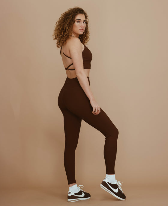 High Rise NFS Ribbed Legging - Potting Soil