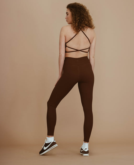 High Rise NFS Ribbed Legging - Potting Soil