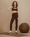 High Rise NFS Ribbed Legging - Potting Soil