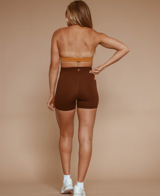 Halter Keyhole Bra - Sudan Brown