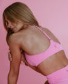 90's Halter T Back Bra - Cosmo Pink