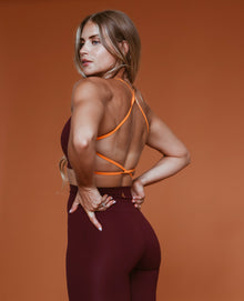  Open Back Crop Tank - Windsor Wine